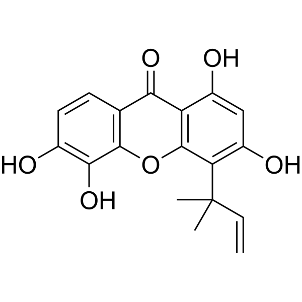 Isocudraniaxanthone A (Assiguxanthone A) 197447-26-0